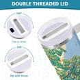thumbnail image 3 of Yayeee 40oz Stainless Steel Tumbler with Straw and Handle Double-Wall Insulated Travel Water Bottle, Beige Tree, 3 of 8