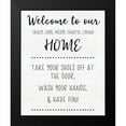 thumbnail image 2 of CAD Designs 12x14 Black Modern Framed Museum Art Print Titled - Welcome to Our Home, 2 of 5