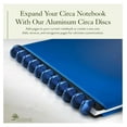 thumbnail image 2 of Aluminum Metal Circa Discs Binder Rings for Discbound Notebooks System, 11 Pack, Cobalt 1 1/2-Inch, 2 of 6