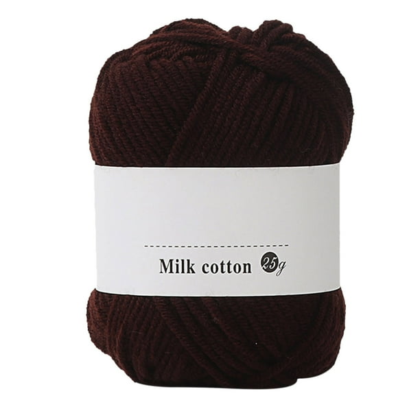 Uuiauoio 25g Soft Comfortable Cotton Blend Milk Yarn Fabric Wool Crochet Knitting Supplies for Handcrafts Spinning Materials