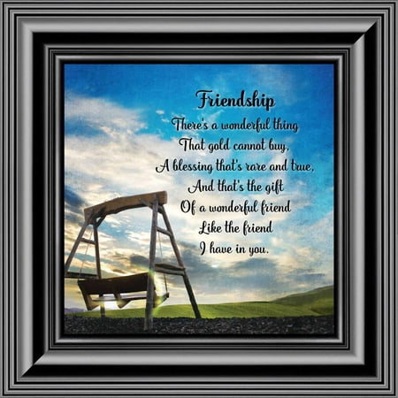 Friendship, Thank Your Best Friend Frame Poem, 10x10 (Best G String Photos)