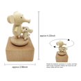 thumbnail image 3 of Lilyxin Lindo Pequeño Elefante Mini Caja De Música Dibujos Animados Animales Caja De Música Mecánica De Madera La Caja De Música Regalo Que Canta Castillo En El Cielo El Mejor Regalo para Niños Niñas, 3 of 5