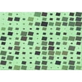 thumbnail image 1 of Ahgly Company Machine Washable Indoor Rectangle Transitional Mint Green Area Rugs, 2' x 3', 1 of 7
