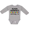 thumbnail image 3 of Inktastic Autism Awareness Understanding and Love with Puzzle Pieces Boys or Girls Long Sleeve Baby Bodysuit, 3 of 5