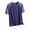 Dark Blue, variant on Admvng Mens Shirts Solid Color Round Neck Short Sleeved Casual Sports Ice Silk Breathable T-shirt L-4XL