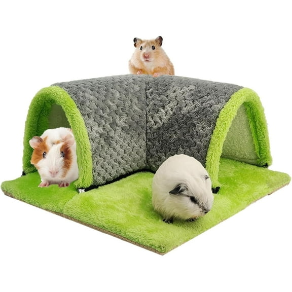 Guinea Pig Tunnel, Detachable Hamster Hideout, Rat Cage Accessories for Rabbit Chinchilla Ferret