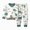 boy outfits-White, variant on TOWED22 Toddler Boys Soft Clothes Set 2 Piece Long Sleeve Printed Crewneck Tee Elastic Waist Sweatpants Fall Winter Outfits(Light Green,12-18 M)