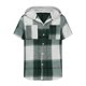 thumbnail image 3 of Camisas de Manga Larga para los Hombres con Capucha Botón Cuadrado Blusa Casual, Hombre de Manga Corta Botón Abajo Camisas, 3 of 5