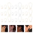 thumbnail image 3 of FRCOLOR earring hooks Assorted Color Metal Earring Hooks for Jewelry Making Smooth and Lightweight Design 300pcs,1.5"X0.63"X0.08", 3 of 5