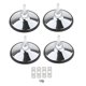 thumbnail image 2 of 4x niveladores de patas de mesa de billar Protector de Hardware con accesorios, duradero plata, 2 of 8