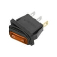 thumbnail image 1 of Unique Bargains Interior AC 250V/20A LED Rocker Switch On-Off 3 Pins Toggle Switch for Caravan Camper Dashboard Yellow, 1 of 7