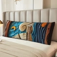 thumbnail image 2 of Balery Whimsical Sailboat Ocean Art Funda Protectora para Almohada Corporal de Algodón Hipoalergénico con Cierre(55 x 21 pulgadas), Almohadas No Incluidas, 2 of 7