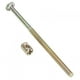 thumbnail image 2 of 10 Uds M6 acero al carbono 120mm perno para muebles con tuerca cilíndrica de 6mm perno de sujeción, 2 of 8