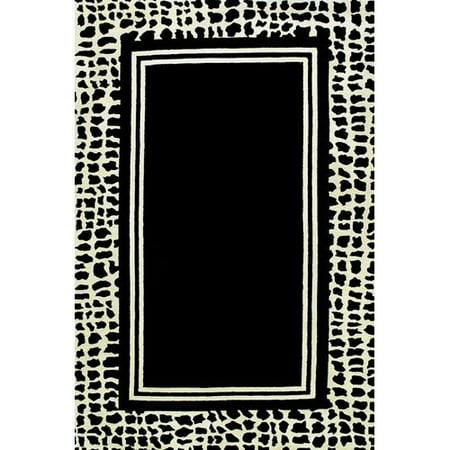Duracord Outdoor Rugs Sawgrass Mills Alli Black Indoor/Outdoor Rug