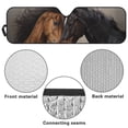 thumbnail image 6 of Yuyamidu Horse Windshield Sun Shade for Jeep Wrangler JL 2/4 Door, Foldable Front Window Sunshade for 2024 2025 Jeep Wrangler 4XE, 6 of 7
