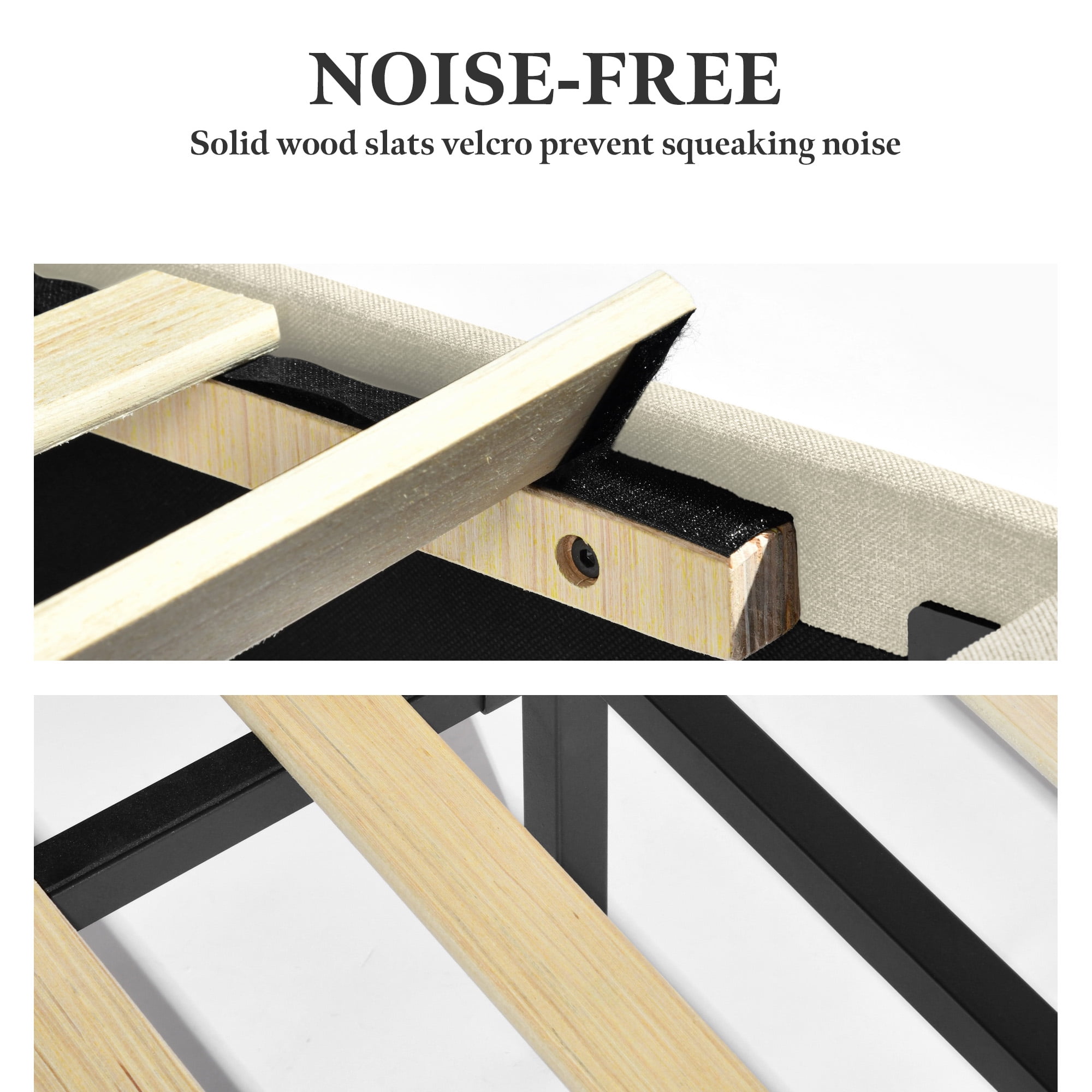 Homy Casa Upholstered Twin Bed with Tech Charging and LED Lights, Modern Headboard, Beige