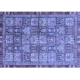 thumbnail image 1 of Ahgly Company Machine Washable Indoor Rectangle Abstract Blue Modern Area Rugs, 5' x 7', 1 of 4