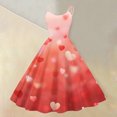 thumbnail image 2 of LWavelet 2026 Valentine's Heart Dress, Women's Love Rose Pattern Sleeveless Flowy A Line Sundresses Watermelon Red 2XL, 2 of 4
