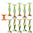 thumbnail image 1 of Popular color 10-pack suction cup soft tip darts set Popular throwing game silicone suction cup darts for indoor and outdoor sports hwy, 1 of 5