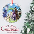 thumbnail image 3 of Genshin Impact Christmas Round Ornament Glass Circular Pendant Smooth Hanging Decoration for Home, Office & Christmas Tree, 3 of 8