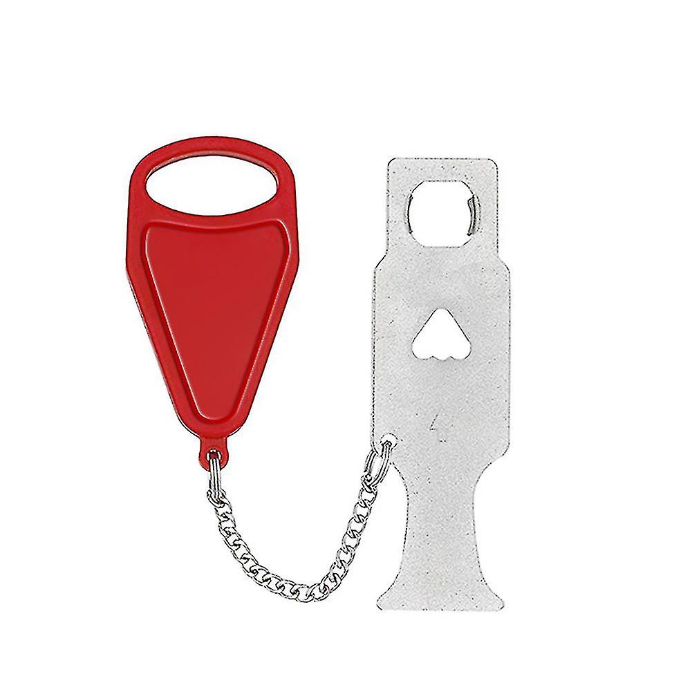 Cerradura De Puerta Portátil De Seguridad - Juego De 2 Pestillos Sin Instalación, Para Interior, Ideal Para Hotel, Casa O Alquiler