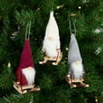 thumbnail image 2 of Northlight Plush Sledding Gnomes Christmas Figurine Ornaments - 5.25" - Set of 3, 2 of 9