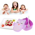 thumbnail image 3 of 800ml Cartoon Owl Lunch Box 2 Compartment Food Fruit Container Box Bento Box Leakproof Portable Lunch Box For Student Blue, 3 of 9