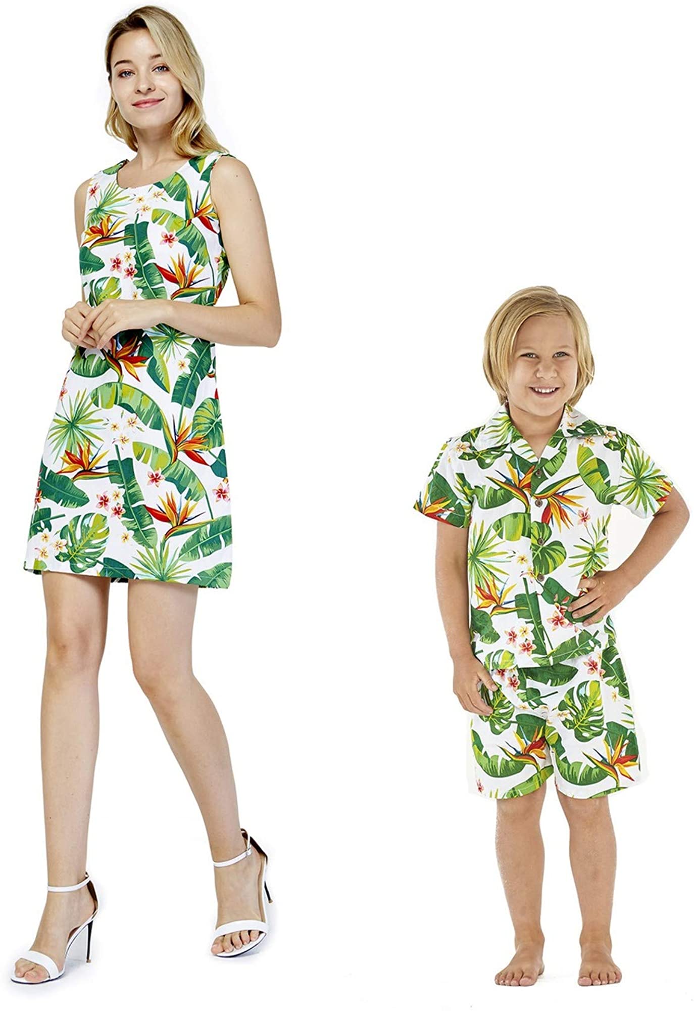 Matching Mother Son Hawaiian Luau 