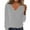 Cendres Légères, variante sur Breezora Style Européen Américain Chandail Ample pour Femmes Col en V Tricoté Côtelé Manches Longues Basique Taille G Violet