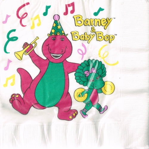 Barney Baby Bop Vintage Lunch Napkins 16ct Walmart Com Barney Baby Bop Vintage Lunch Napkins 16ct Walmart Com