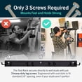 thumbnail image 3 of 72" Garage Tool Organizer Wall Mount | Garden Tool Organizer System | Heavy Duty Garden Tool Storage Rack for Yard Tools Rakes Shovels 500lbs Garage Organization | 8 PVC Coated Hooks, 3 of 4