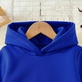thumbnail image 5 of Ulanda Boys Hooded Sweatshirt Fleece Pullover Hoodies Long Sleeve Warm Hoodie Sweatshirts with Pocket for Kids (Blue, 5-6 Years), 5 of 8