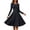 Black, variant on KHONTS Women's Crew Neck A-Line Mini Dress Long Sleeve Flowy Casual Dresses Elegant Going out Solid Color Slim Dress Wine XL