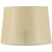 Better Homes and Gardens Paper Rattan Tapered Drum Lamp Shade, 12"D x14"W x10"H, Adult Use