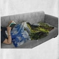 thumbnail image 6 of Landscape Soft Flannel Fleece Blanket, Majestic Waterfall River Argentinean Falls Natural Wonders Scenery Nature Imagery, Cozy Plush for Indoor and Outdoor Use, 50" x 70", Multicolor, by Ambesonne, 6 of 6