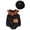 AB85 Black, variant on Tisuna Halloween Pumpkin Bat Romper For Baby Girls Adorable Sleeveless Crew Neck Jumpsuit With Matching Hat Kids Halloween Theme Party Bodysuit Size 6-12 Months Black