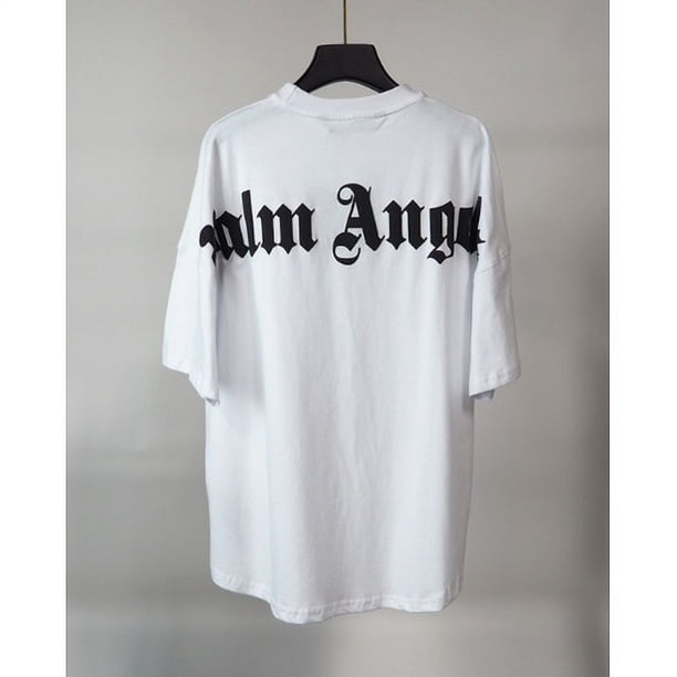 Nuevo Palm angels Cuello Redondo Camuflaje Hombres Mujeres Casual Manga Corta Camisetapangjing