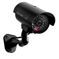 thumbnail image 1 of Cámara simulada, cámara tipo bala de vigilancia simulada, pieles impermeables para exteriores/interiores con luz LED intermitente, negro, negro, 1 of 5