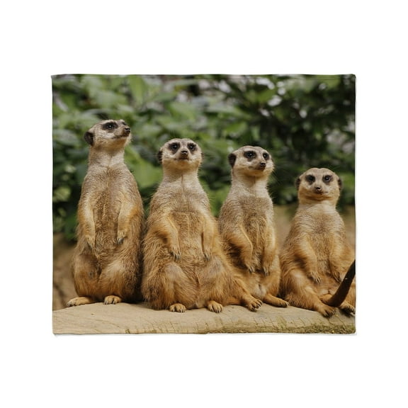 CafePress - Meerkat Quartett 001 Throw Blanket - Soft Fleece Throw Blanket, 50"x60" for All Ages