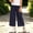 Navy-09, variant on Nugftut Girls Pants Wide Leg Plaid Lace Trim Hem Casual Pants for Kids Size 2-3