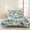Blue Green, variant on 3 Pieces Queen Quilt Set,Plumeria Flower Stones Lake Zen Meditation Soft Bedding Sets with 1 Quilt & 2 Pillow Shams,Still Life Summer Bedspread Lightweight Coverlet Comforter for All Season