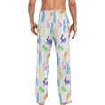 thumbnail image 6 of HPINK-T Colorful Easter Bunny Pajama Pants Mens Lounge Pants Straight-Fit Men Pajama Bottoms with Pockets Drawstring, 6 of 13