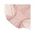 thumbnail image 3 of Unique Bargains Women's Plus Size Lace Trim High Rise Solid Brief Stretchy Underwear Pink M, 3 of 6