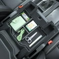 thumbnail image 6 of Compatible with For Dodge RAM 1500 2500 3500 2019-2024 2025 2026  Center Console Organizer ABS Plastic Material Interior Accessories Armrest Box Insert Tray (Black Trim), 6 of 7