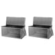 thumbnail image 1 of 4PCS Organizador para Edredón Armario Caja Portátil Plegable Contenedores Apilables para Ropa Mantas Caja No Tejida de Almacenamiento Caja de Recogida-Gris, 1 of 5
