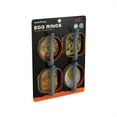 Blackstone 4" Egg Rings Bundle, 8 Pack 4 Square, 4 Circle in Gray and