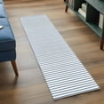 thumbnail image 3 of Rectangle Rug 2x6Ft Light Blue White Pinstriped Soft Indoor Throw Rugs Carpets for Living Dining Bedroom Kids Room Non-Slip Playroom Crawl Rug Floor Mats Classic Geometric Striped, 3 of 9