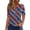 Multicolor, variant on Fznquz Womens Tops Short Sleeve July 4th Patriotic Tshirts Casual American Flag Print Trendy Summer Shirts for Women