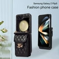 thumbnail image 3 of Crossbody Wallet Case for Samsung Z Flip 5, [6 Card Slots] Leather Purse Phone Case Luxury Buckle Closure Card Holder Shoulder Strap Handbag Case Women for Samsung Galaxy Z Flip 5, Black, 3 of 9