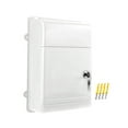 thumbnail image 2 of Guardoinrt Wall Mount Mailbox Back Hollow Locking Mailbox for Outdoor Outside White, 2 of 6